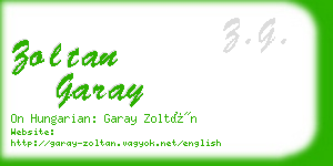 zoltan garay business card
